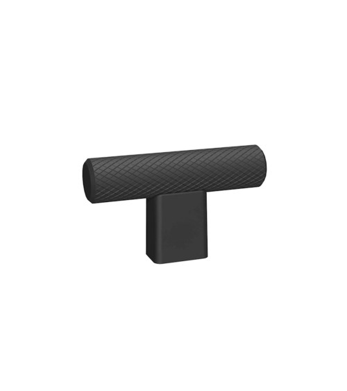 Tirador de mueble negro MONDO en T diseño