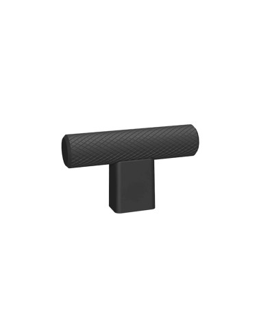 Tirador de mueble negro MONDO en T diseño
