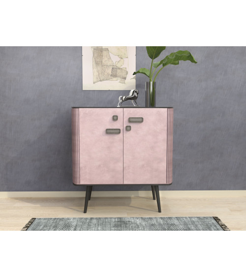 Botón de mueble patinado sobre latón WEGA tirador de diseño