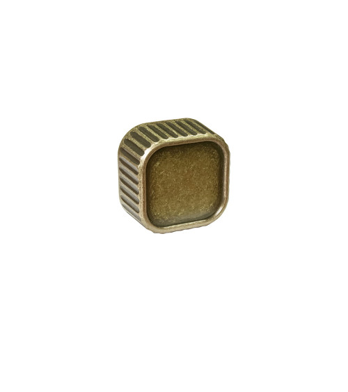Botón de mueble patinado sobre latón WEGA tirador de diseño