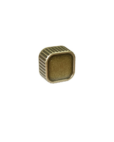Botón de mueble patinado sobre latón WEGA tirador de diseño