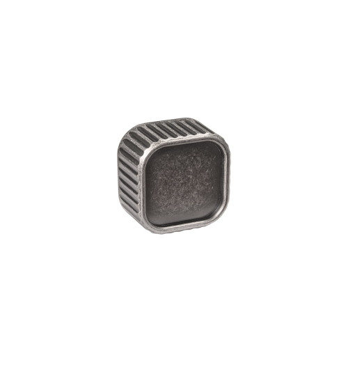 Botón de mueble plata envejecida WEGA tirador de diseño