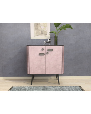 Botón de mueble WEGA tirador de diseño fijado en un mueble