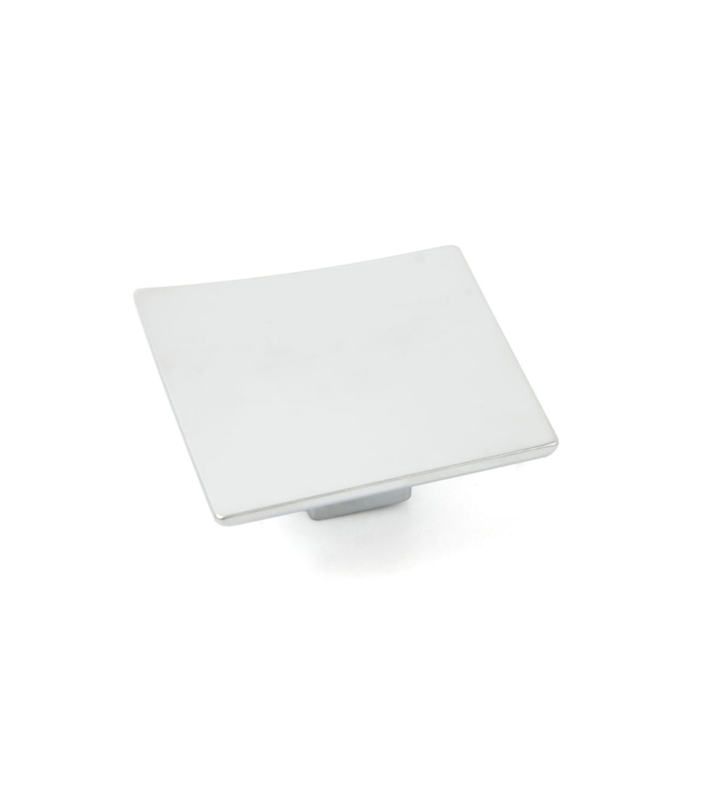 Botón de mueble cromo satinado BLUES tirador de diseño