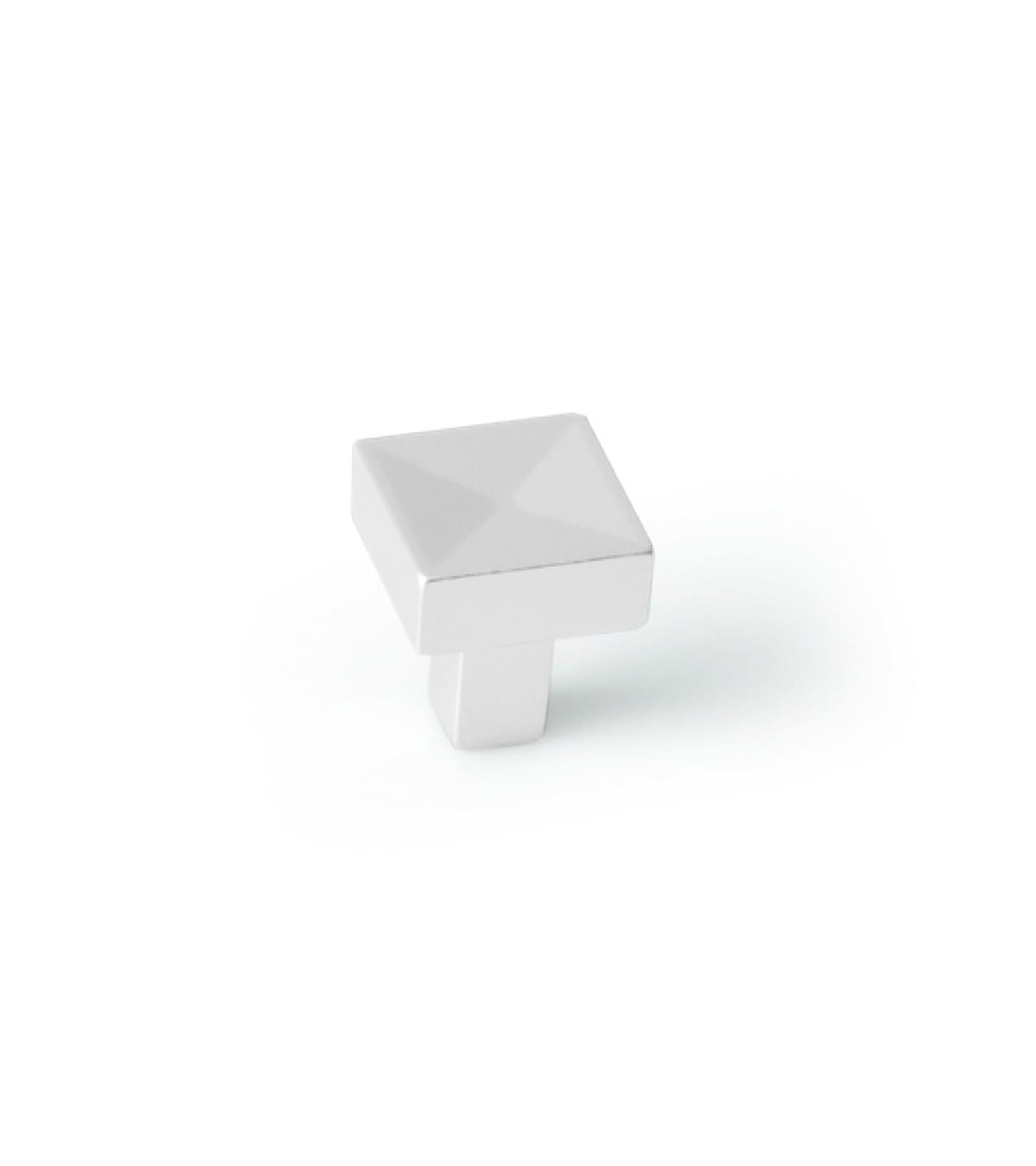 Botón de mueble cromo satinado REGGAE tirador de diseño