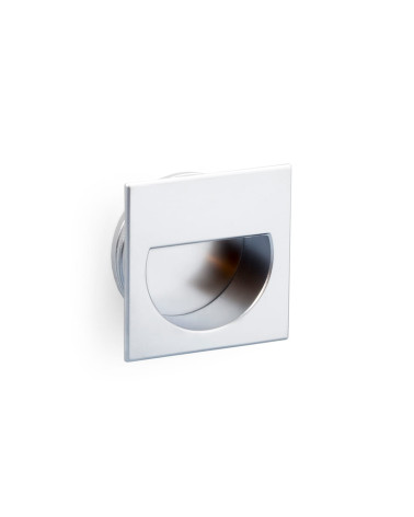 Botón de mueble cromo satinado QUADRUM tirador de diseño