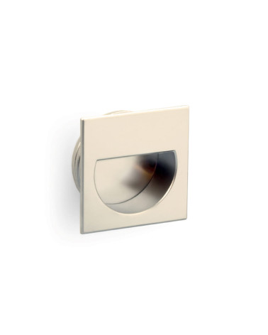 Botón de mueble níquel satinado QUADRUM tirador de diseño