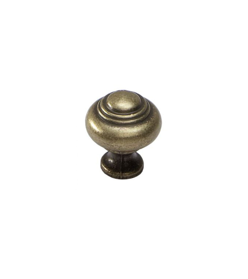 Botón de mueble pátina sobre latón HESTIA tirador de diseño