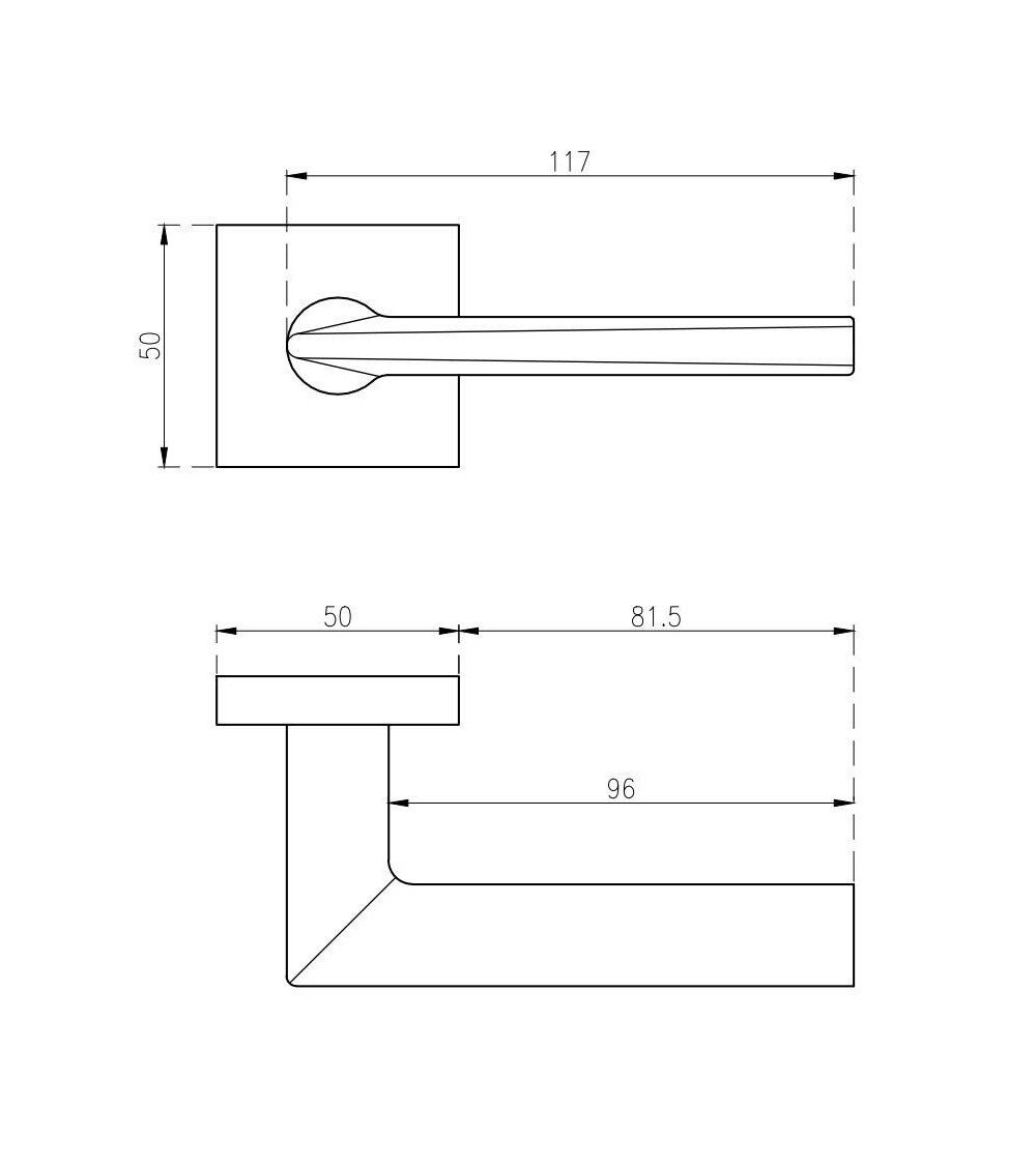 Tirador de puerta moderno PRIMULA tirador de diseño