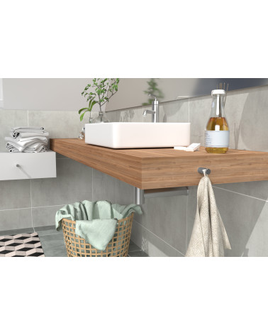 Botón de mueble CARTAGENA tirador de diseño vista de cerca fijado en un mueble