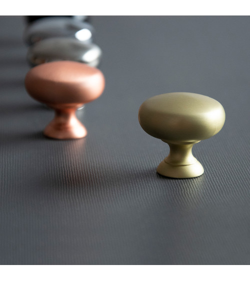 Botón de mueble cromo satinado TORONTO tirador de diseño
