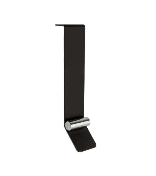 Tirador de mueble negro mate/cromo brillante TORN diseño