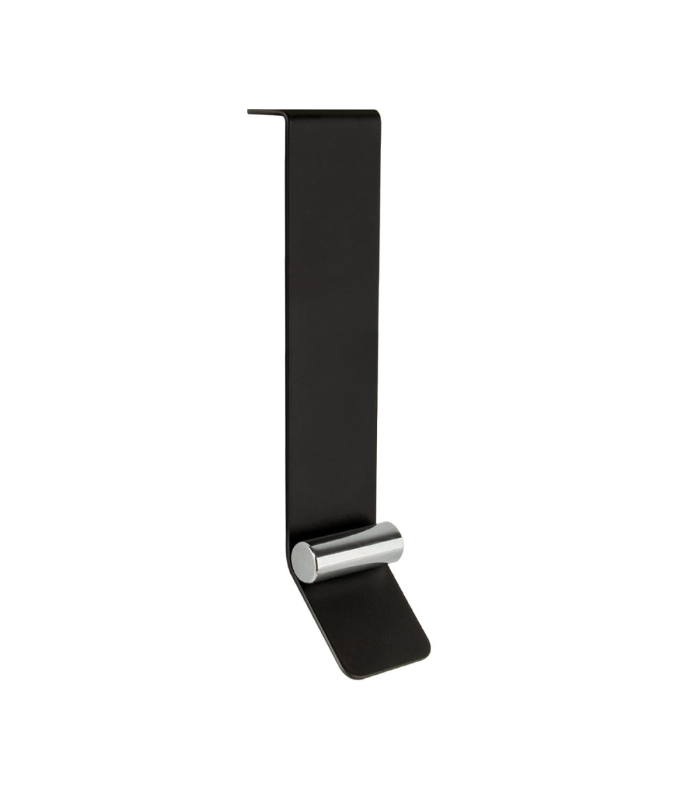 Tirador de mueble negro mate/cromo brillante TORN diseño