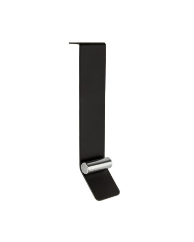 Tirador de mueble negro mate/cromo brillante TORN diseño