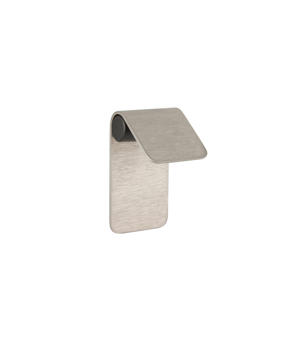 Tirador de mueble acero inoxidable/negro mate TORN-1 tirador de diseño