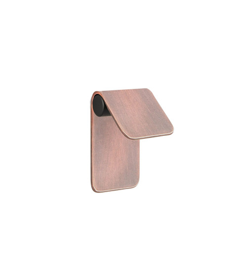 Tirador de mueble cobre envejecido/negro mate TORN-1 tirador de diseño