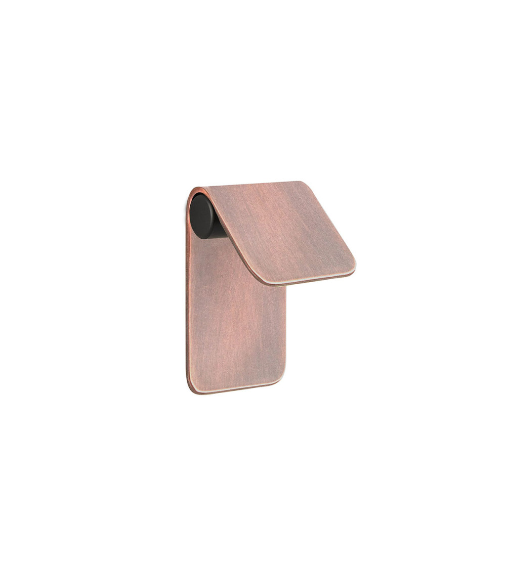 Tirador de mueble cobre envejecido/negro mate TORN-1 tirador de diseño
