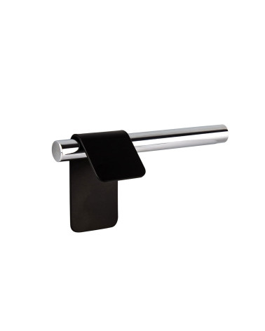 Tirador de mueble negro mate/cromo brillante TORN-3 tirador de diseño
