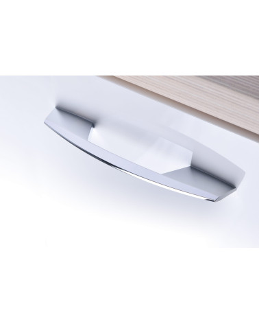 Tirador de mueble cromo pulido ALTERNATIVE tirador de diseño fijado en un mueble