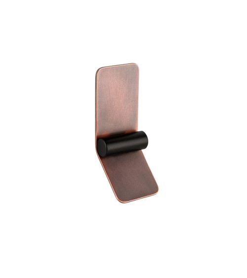 Tirador de mueble cobre envejecido/negro mate TORN-2 tirador de diseño