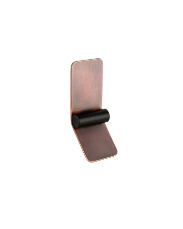 Tirador de mueble cobre envejecido/negro mate TORN-2 tirador de diseño