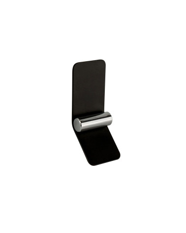 Tirador de mueble negro mate/cromo brillante TORN-2 tirador de diseño