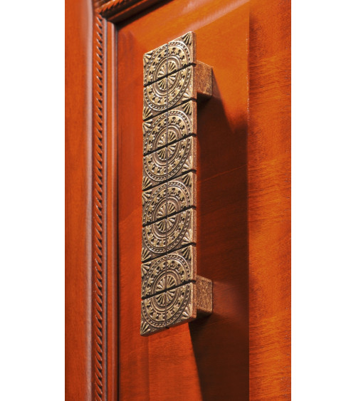 Tirador de mueble pátina sobre latón SPARTA tirador de diseño