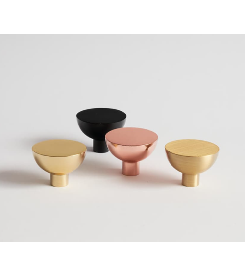 Botón de mueble negro LUNA M tirador de diseño