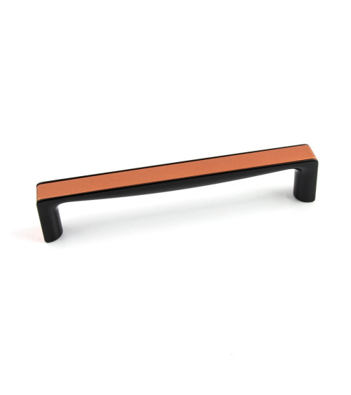Tirador de mueble cobre/negro brillante TWIX tirador de diseño