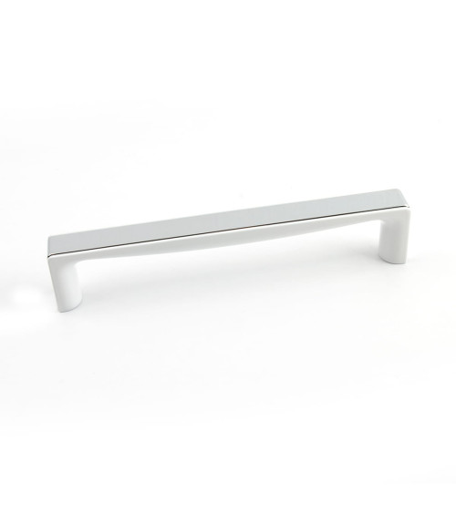 Tirador de mueble cromo brillante/blanco brillante TWIX tirador de diseño