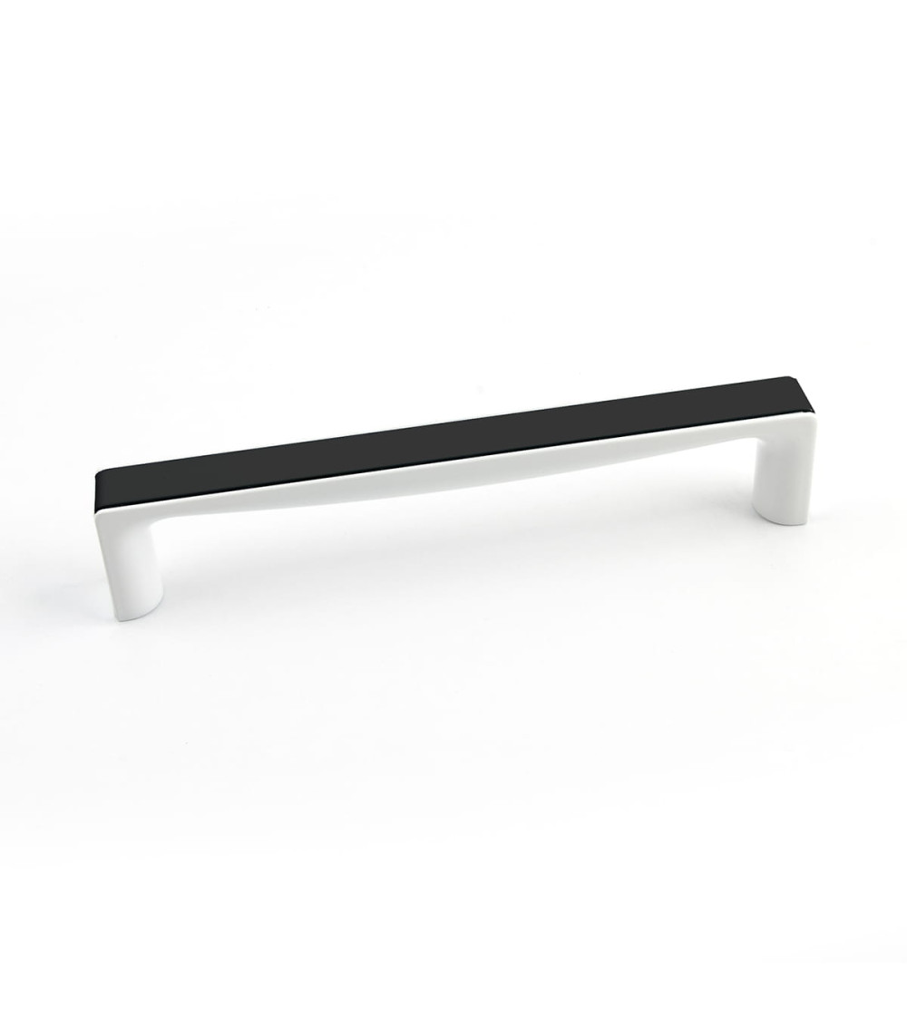 Tirador de mueble negro brillante/blanco brillante TWIX tirador de diseño