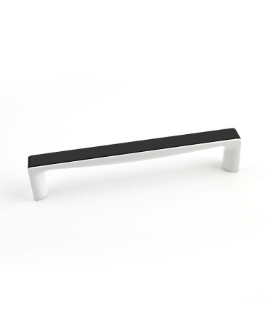 Tirador de mueble negro brillante/blanco brillante TWIX tirador de diseño