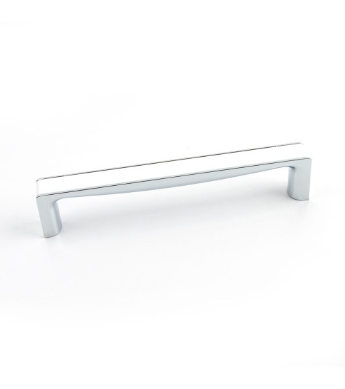 Tirador de mueble blanco brillante/cromo brillante TWIX tirador de diseño