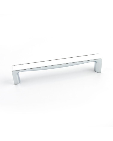 Tirador de mueble blanco brillante/cromo brillante TWIX tirador de diseño