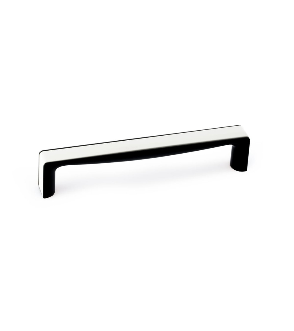 Tirador de mueble blanco brillante/negro brillante TWIX tirador de diseño