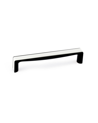 Tirador de mueble blanco brillante/negro brillante TWIX tirador de diseño