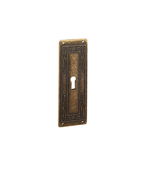 Tirador de mueble pátina sobre latón LEDA tirador de diseño