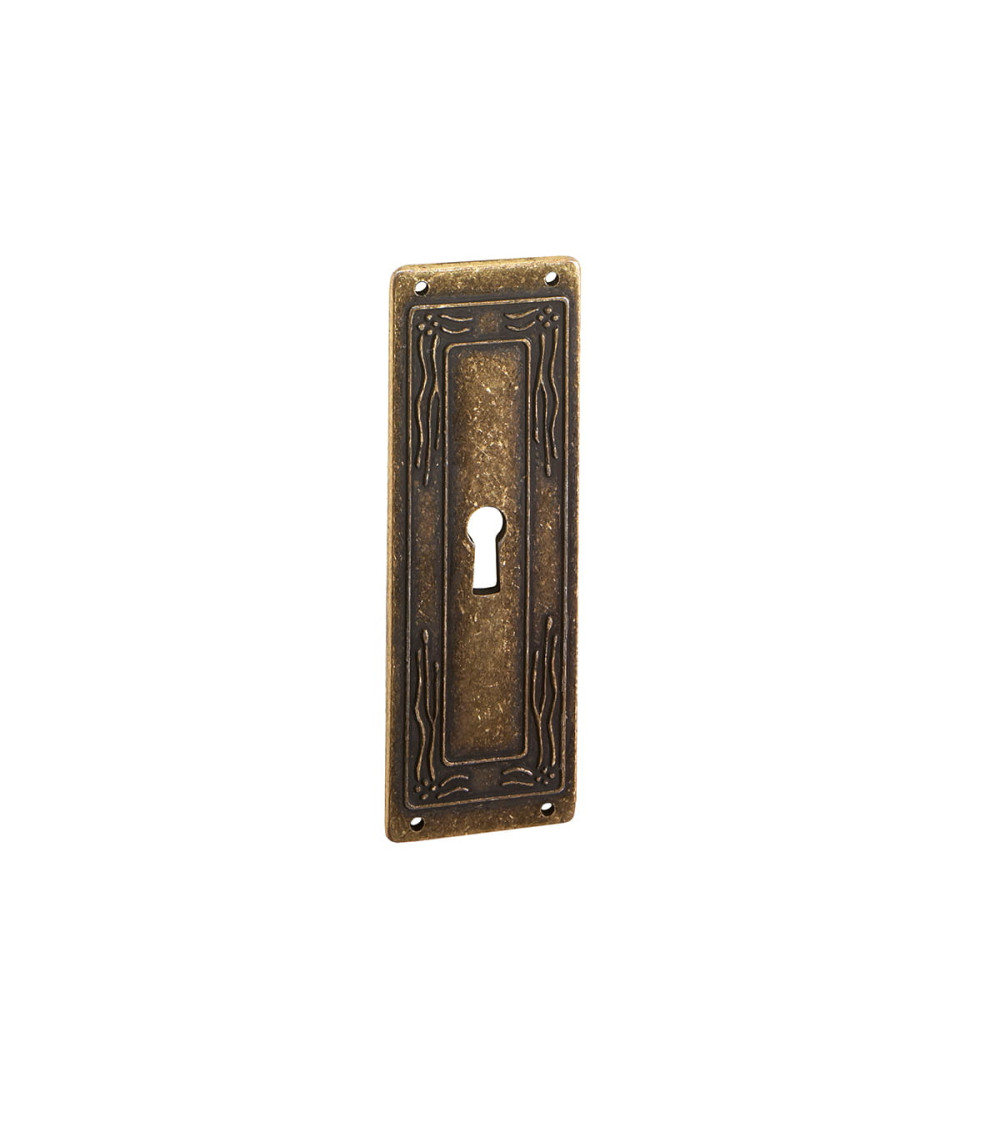 Tirador de mueble pátina sobre latón LEDA tirador de diseño