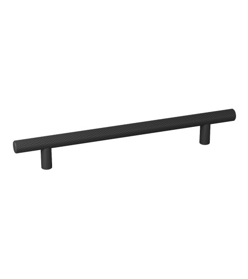 Tirador de mueble anodizado negro/negro mate CRUSO tirador de diseño