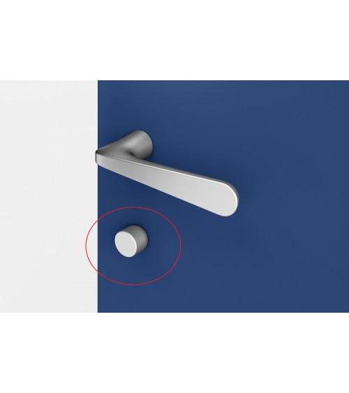 Roseta de puerta VERUM para WC (modelo Punto) - manilla de diseño