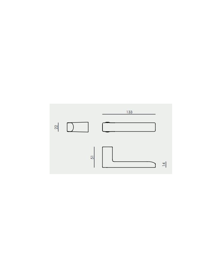 Tirador de puerta VERUM Baar, minimalismo extremo - tirador de diseño