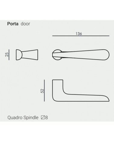 Tirador de puerta VERUM Pepe, para puertas invisibles - tirador de diseño