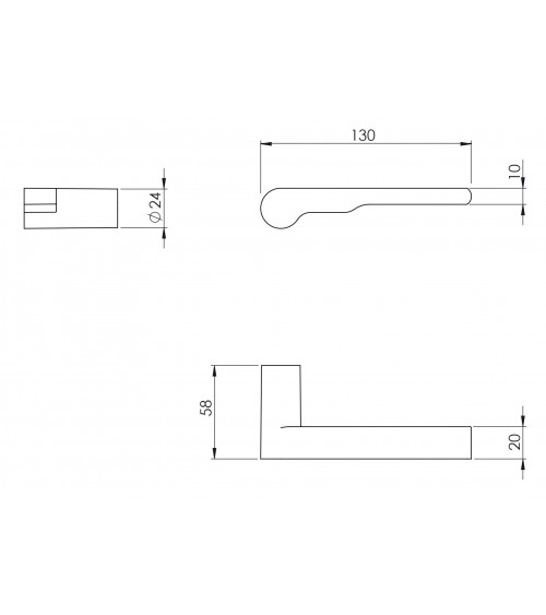 Tirador de puerta VERUM Wind, diseño de alta gama - tirador de diseño