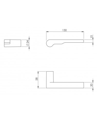 Tirador de puerta VERUM Wind, diseño de alta gama - tirador de diseño