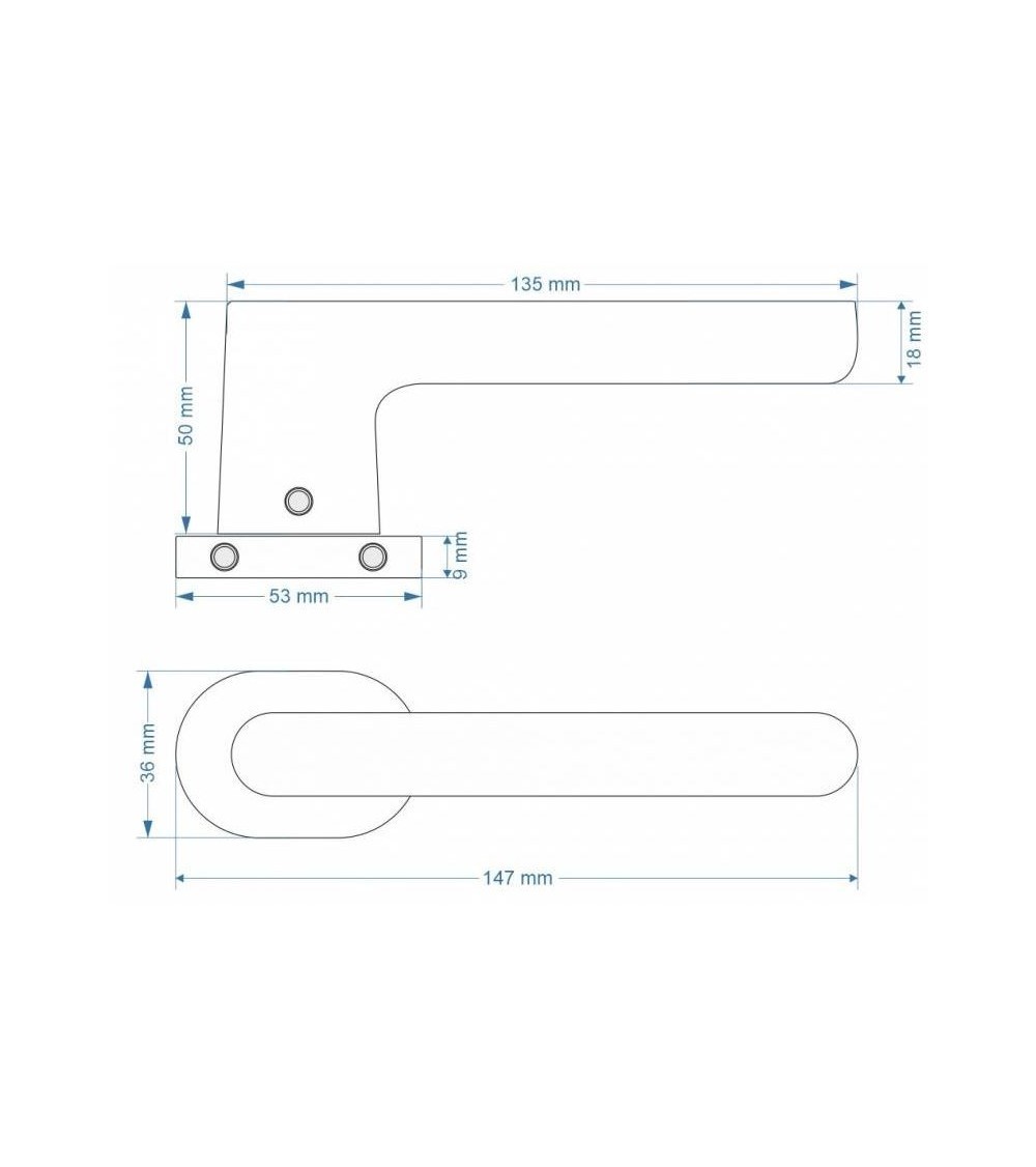 Manivela de puerta moderna JACOB diseño