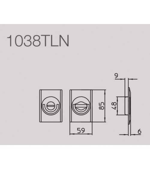 Manilla para puerta corredera estilo moderno MANDELLI 1038TLN ferretería de diseño