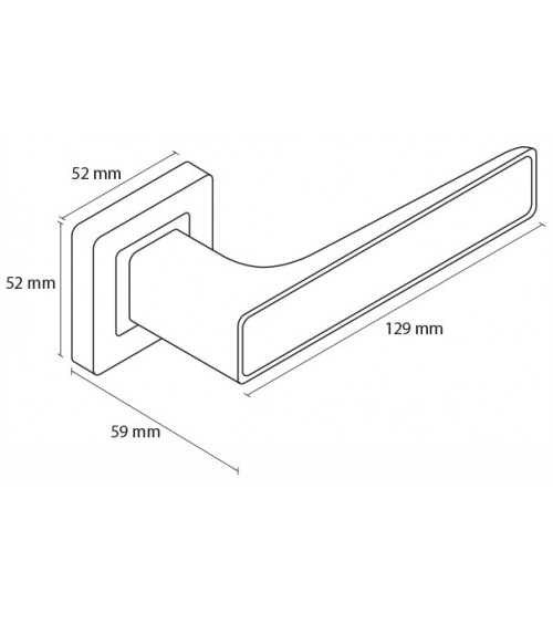 Manilla de puerta efecto madera - manilla Déco - manilla de diseño