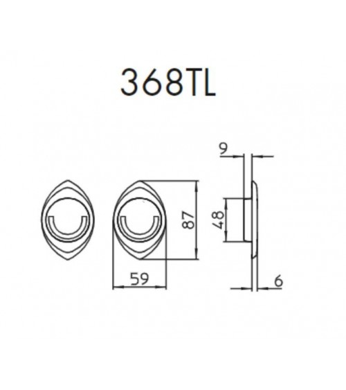 Manilla para puerta corredera elegante MANDELLI 368TL manilla de diseño