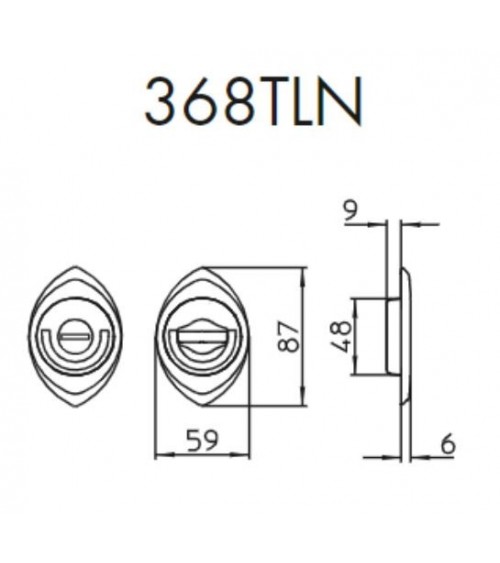 Tirador para puerta corredera moderno MANDELLI 368TLN ferretería de diseño