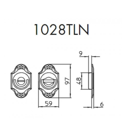 Tirador para puerta corredera elegante MANDELLI 1028TLN tirador de diseño